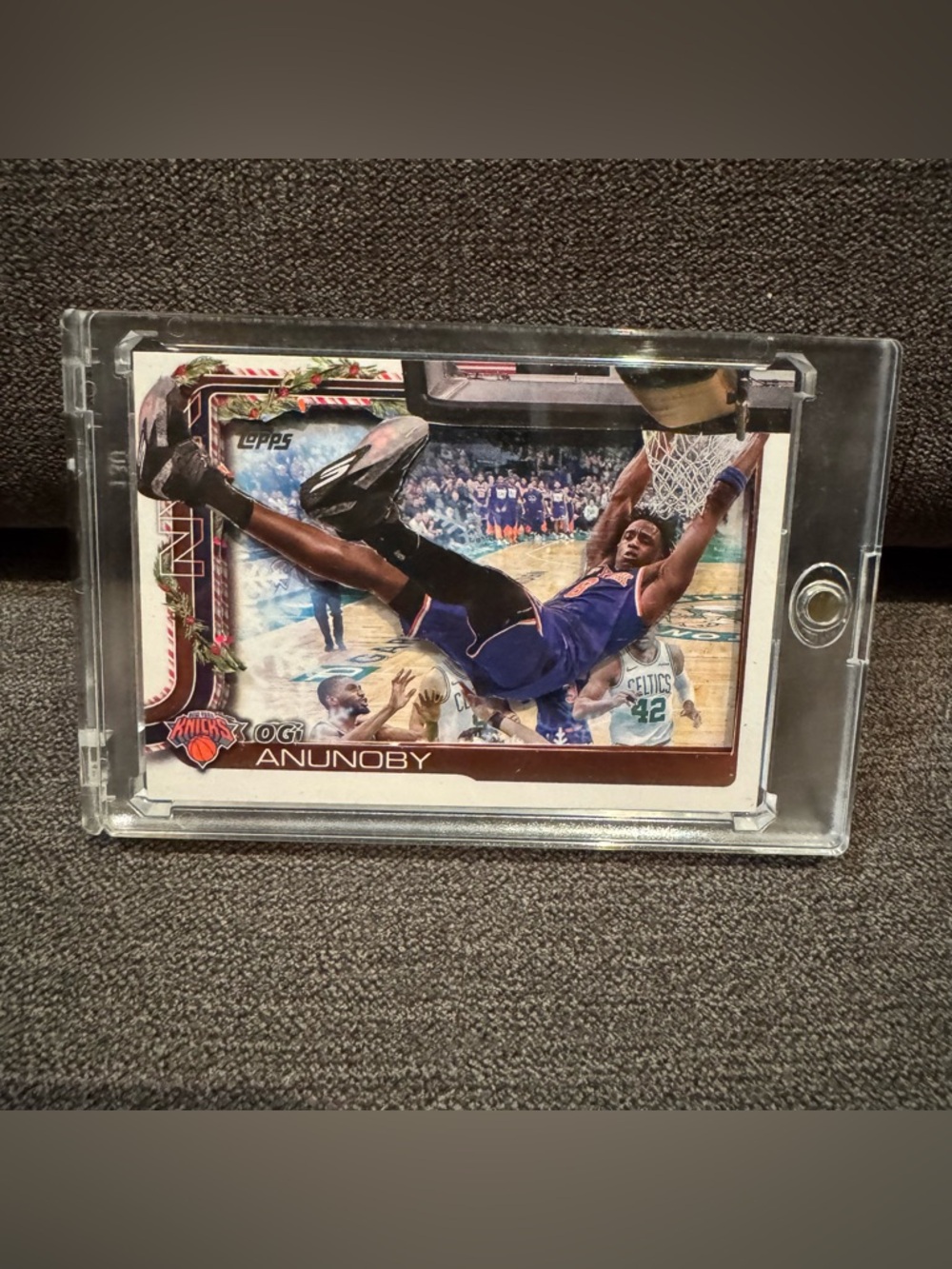 Custom 3D Floater - OG Anunoby Topps - New York Knicks